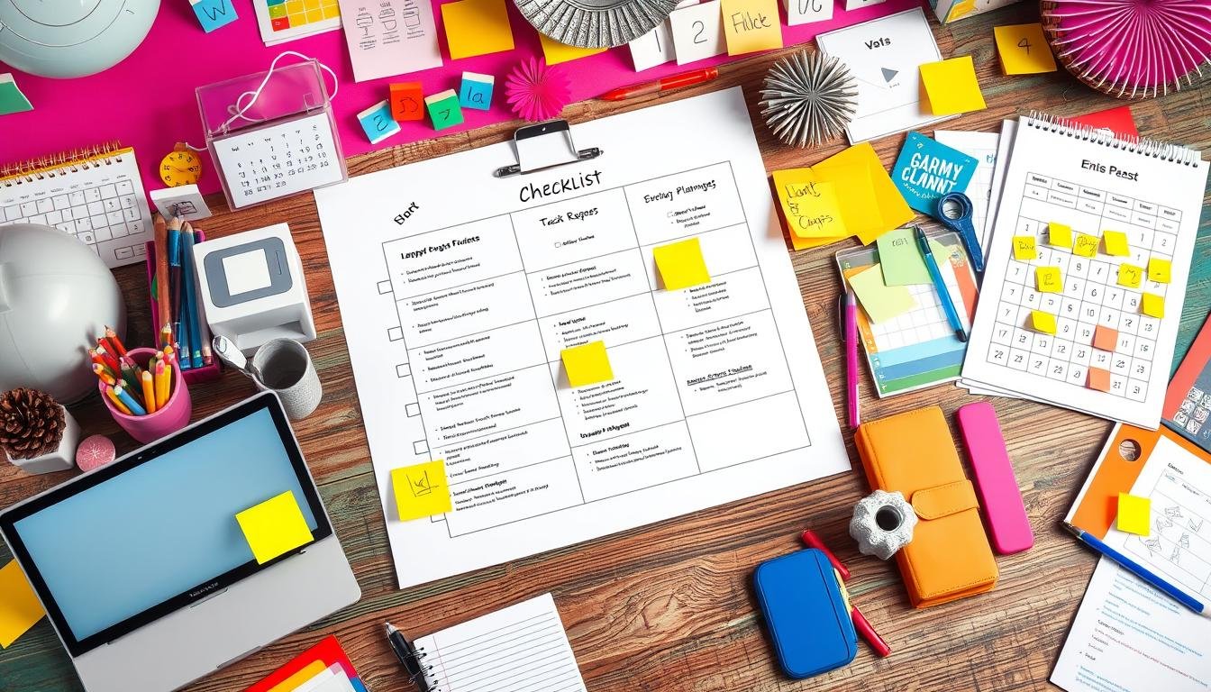 What is an event checklist?
