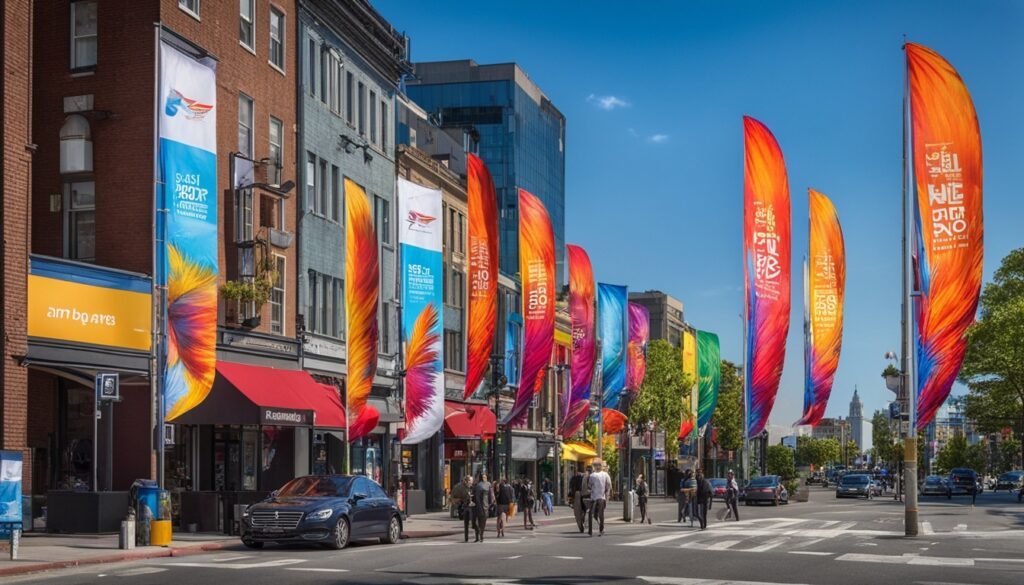 feather banners for outdoor advertising