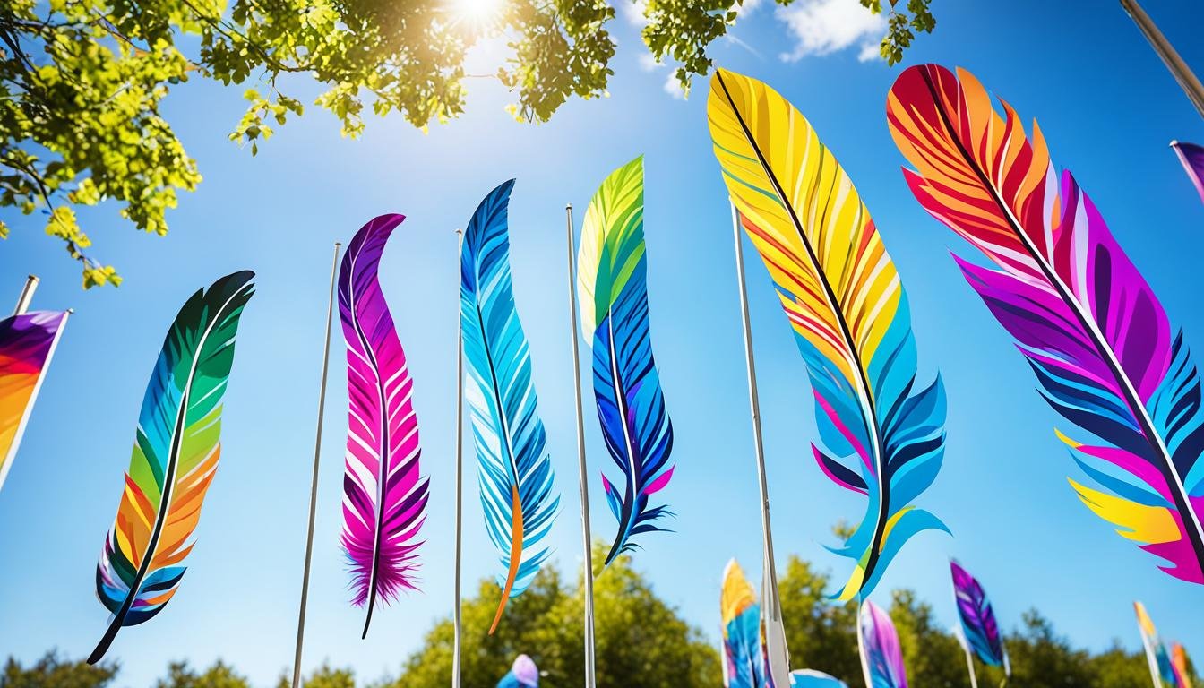 feather banners