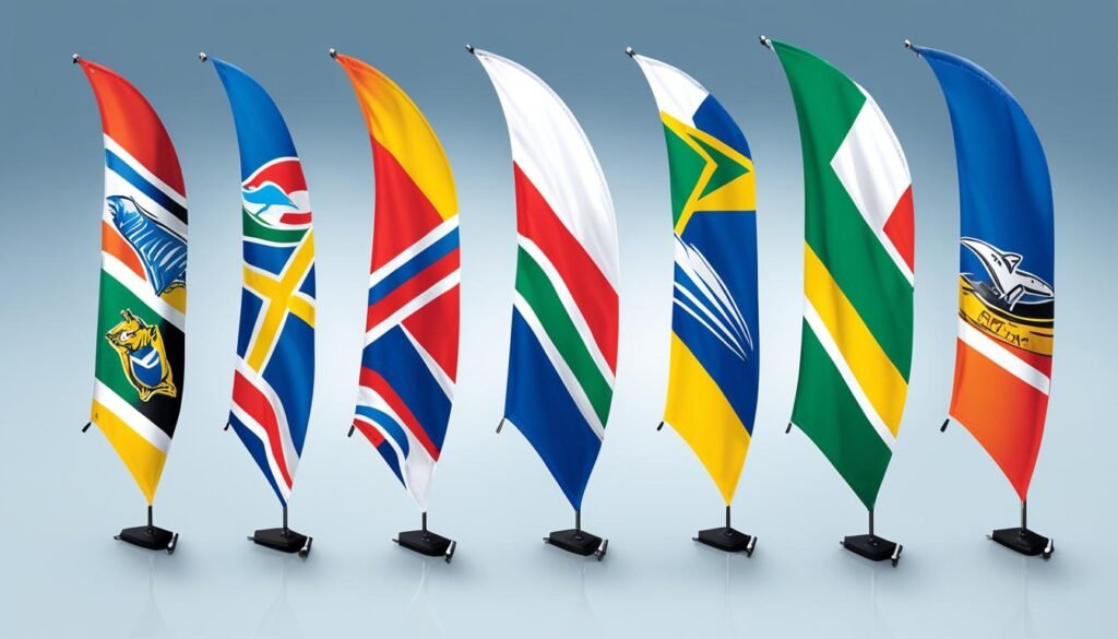 types of banner flags
